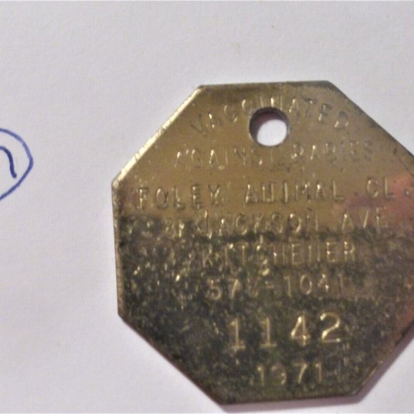 Kitchener DOG TAGS Pet ID Kitchener Dog Tag Vintage Dog Tag Pet Vintage Necklace - Picture 4 of 10